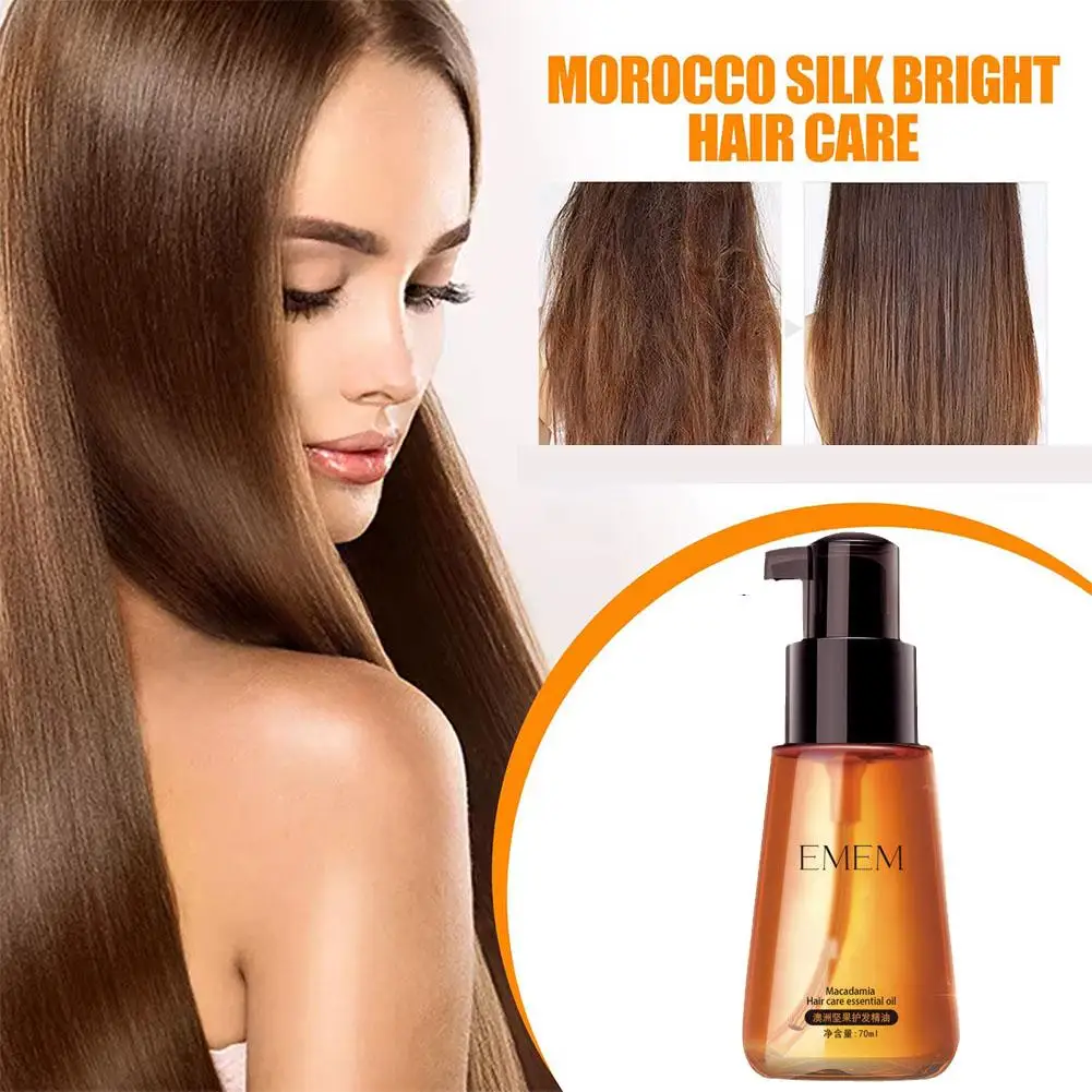 

Morocco Argan Hair Oil Care Essence Nourishing Repair Hair Greasy Damaged Rough Hair Remove Improve Care Split Treatment J8c5