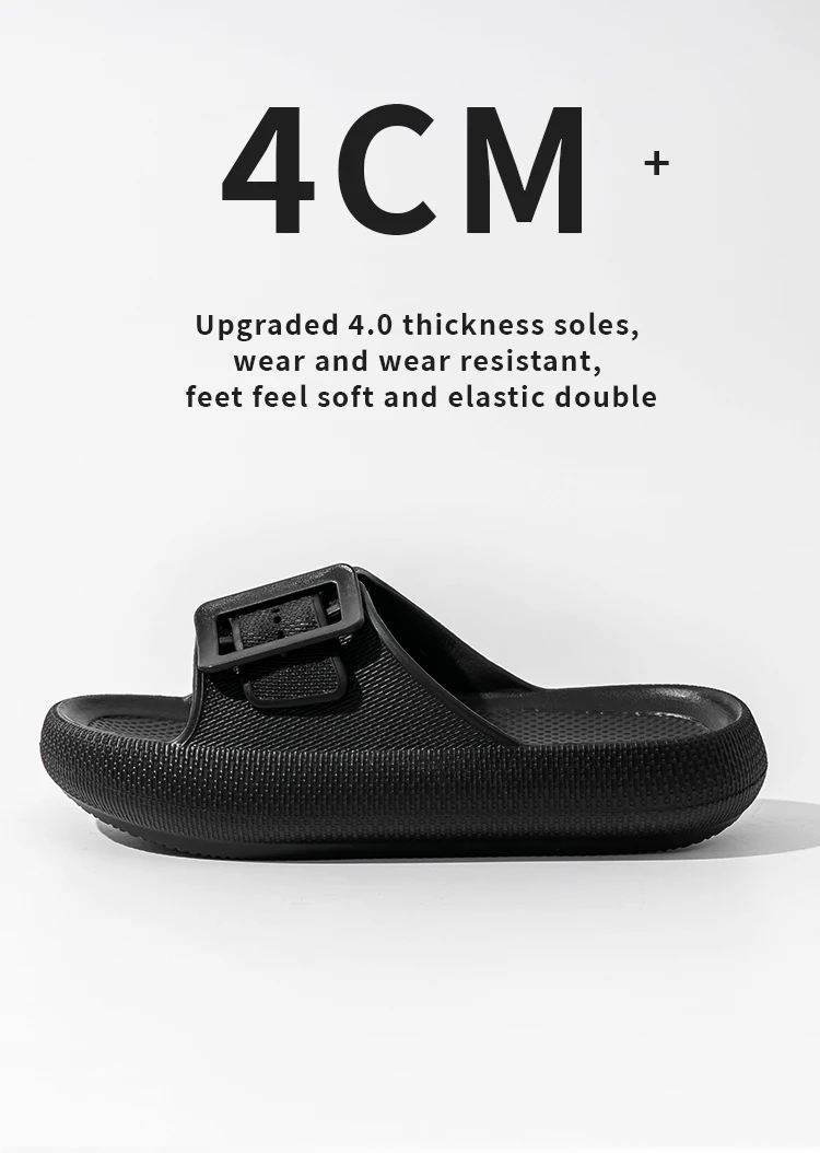 Neue Damen-Flip-Flops mit dicker Sohle – Sommer-Outdoor-Sandalen, leichte EVA-Strandrutschen, rutschfeste Unisex-Schuhe für die Dusche – Detail 5