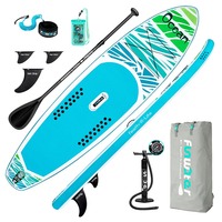 FunWater SUPFR03A ADVENTURE-OCEAN Inflatable Stand Up Paddle Board 350x84x15cm with Complete Accessories Waterproof Bag