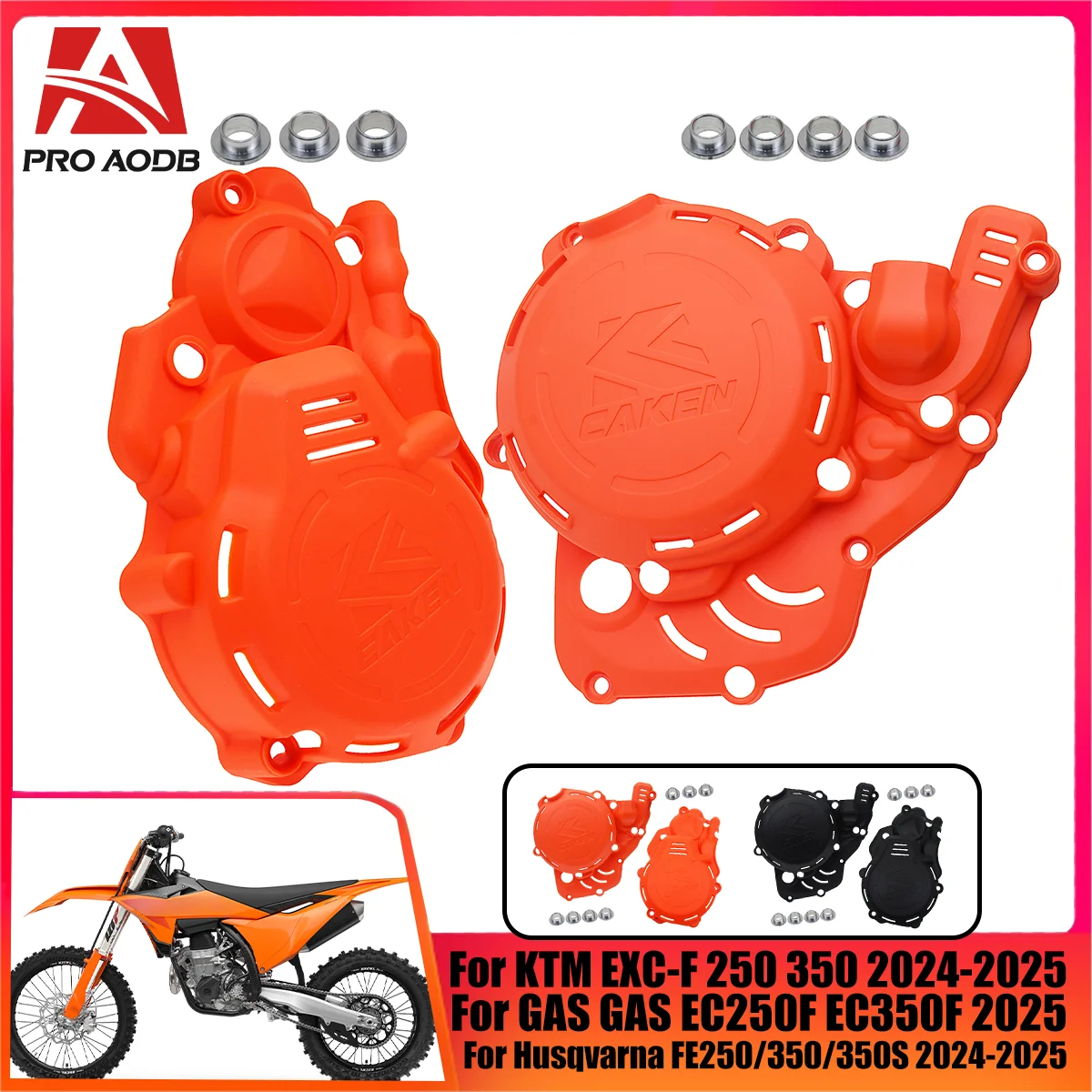 

Для Husqvarna FE250/350 для KTM 2024 2025 EXC-F250/350 XW-F350 для GASGAS EC250F EC350F Защитная крышка сцепления, защита зажигания