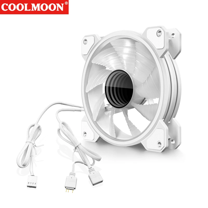 

120mm PC Case Fan 1800RPM 5V 3Pin ARGB&4Pin PWM Case Fan Cooler Hydraulic Bearing Cooling Case Fan Low Noise for Desktop Case