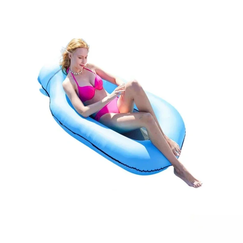 

Portable Foldable Inflatable Chaise Lounge Beach Bed Floating Bed New Outdoor Water Leisure Comfortable Mat for Swimming Pool