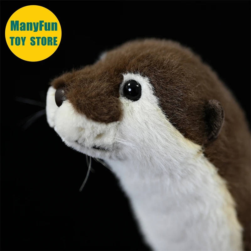 Lebensechtes Otter-Plüschtier – realistisches Biber-Kuscheltier, süße Lutra-Lutra-Simulationspuppe, Meerotter-Plüschtier-Geschenk für Kinder