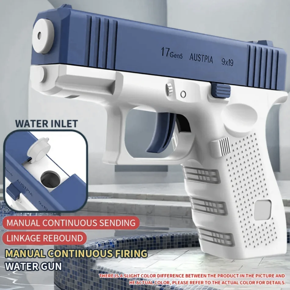 Hot selling mini handgun water gun, summer outdoor children's manual continuous firing toy water gun toy Beach Toy Kids Gifts