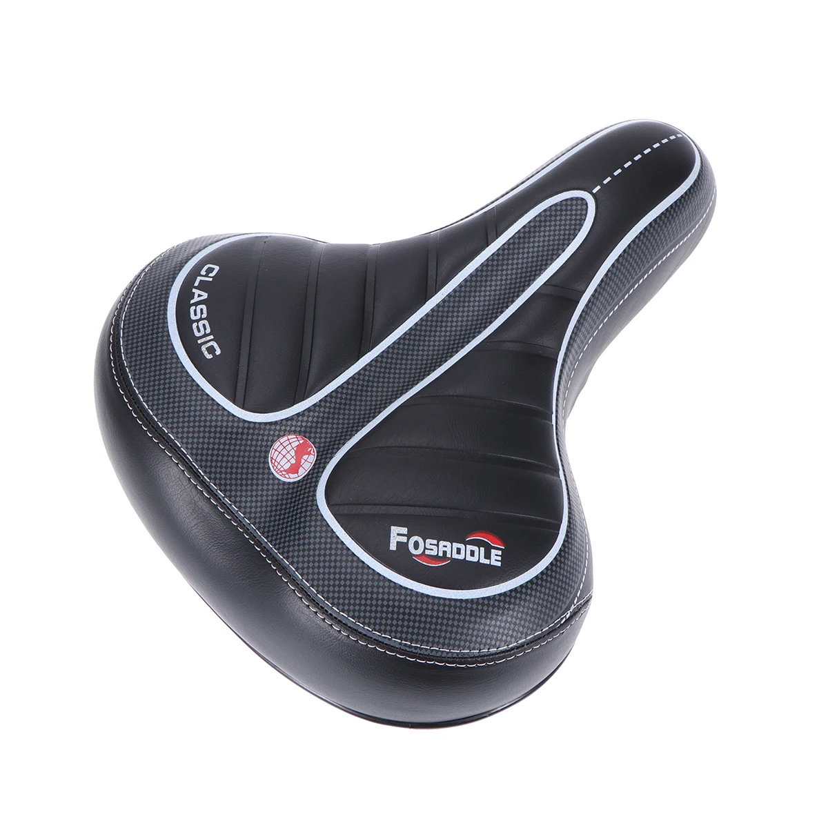

Mountain Bike Seat Cushion Comfortable Wear Resistant Water Proof Sturdy Steel Bottom Saddle Narrow Front Round Rear Wide