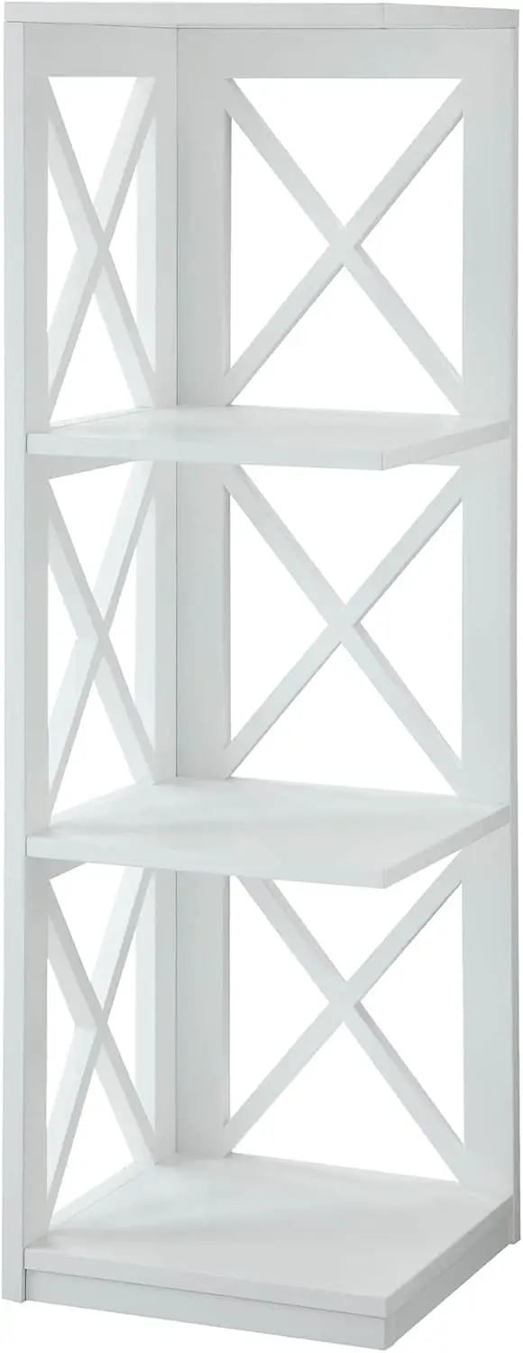 

Oxford 3 Tier Corner Bookcase, White