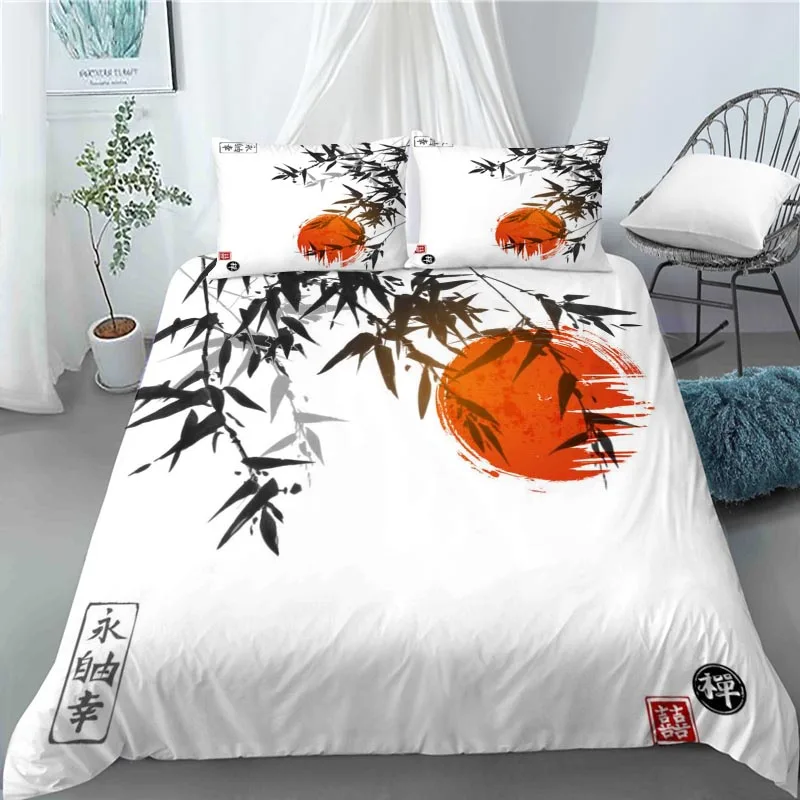 

Custom Ink landscape 3 Pcs Duvet Cover Set Bedding Sets Comforter Duvet Cover Pillowcase Home Textiles 0524