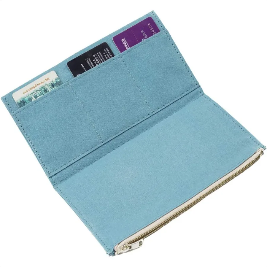 

Canvas Zipper Pocket for Travelers Notebook 1 Insert Pouch Refill for TN Accories Standard Size Card Holder Storage Bag File Fo