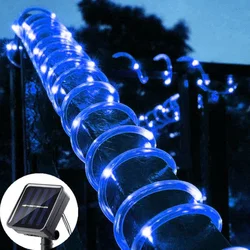Solar LED Light Path Deck Outdoor Garden Solar String Lights Solar Rope Lights Outdoor Lighting Strips Wedding Christmas Decor