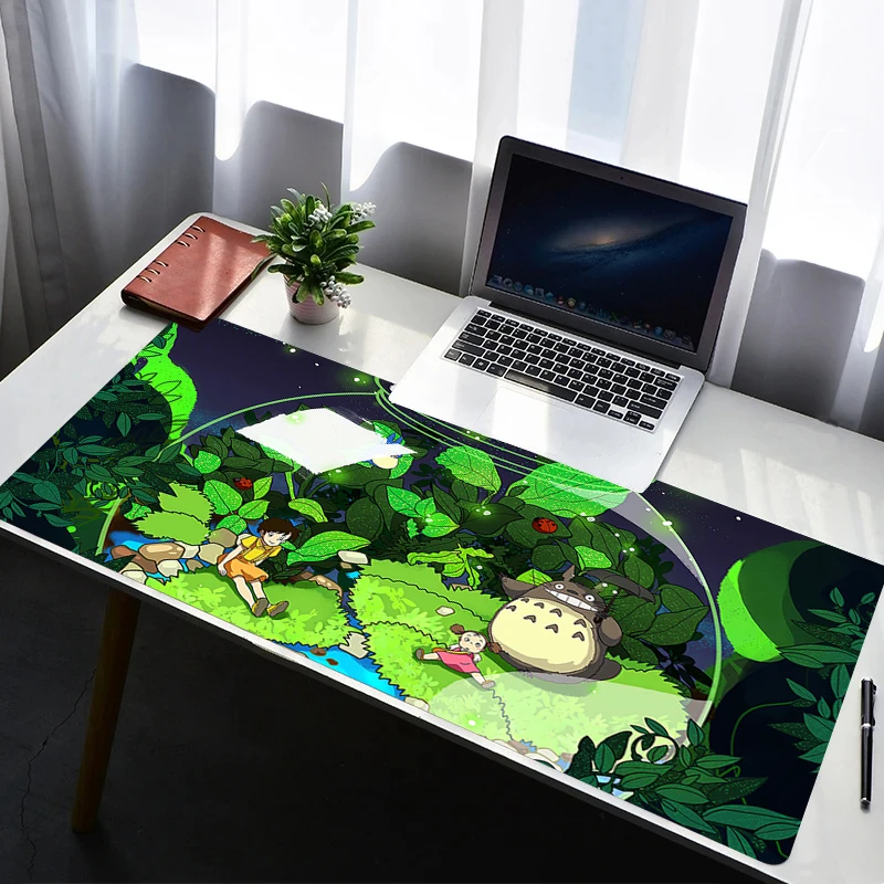 Mouse Pad PC Non Slip Rubber Cartoon Mousepad Laptop T-totoro Gamer Cabinet Keyboard Pad Office Computer Gaming Desk Mouse Mat