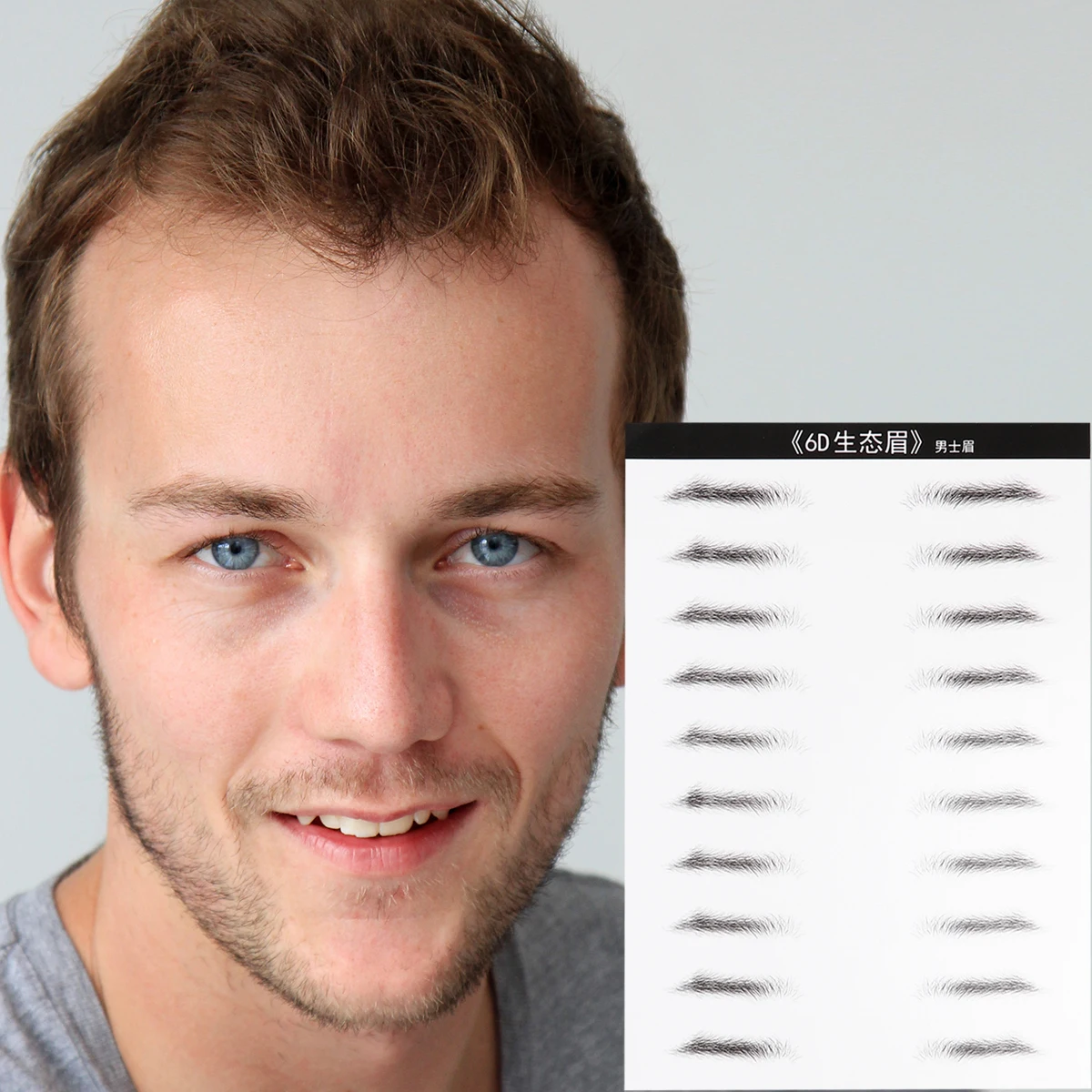 2 Sheets 20 Eyebrow Waxing Strips Simulated Patch Artificial Liquid Stencil High Quality Easy Use No Harm No Wounds