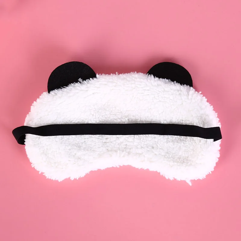 Mascarilla de algodón con diseño de Panda para el cuidado de la salud, máscara para dormir, máscara para los ojos, 3 estilos