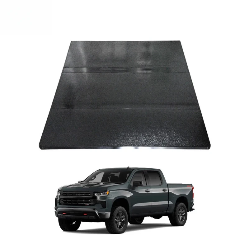 Aluminum Alloy Tri-fold Hard Tonneau Cover Waterproof Anti-theft for  Pickup Cover