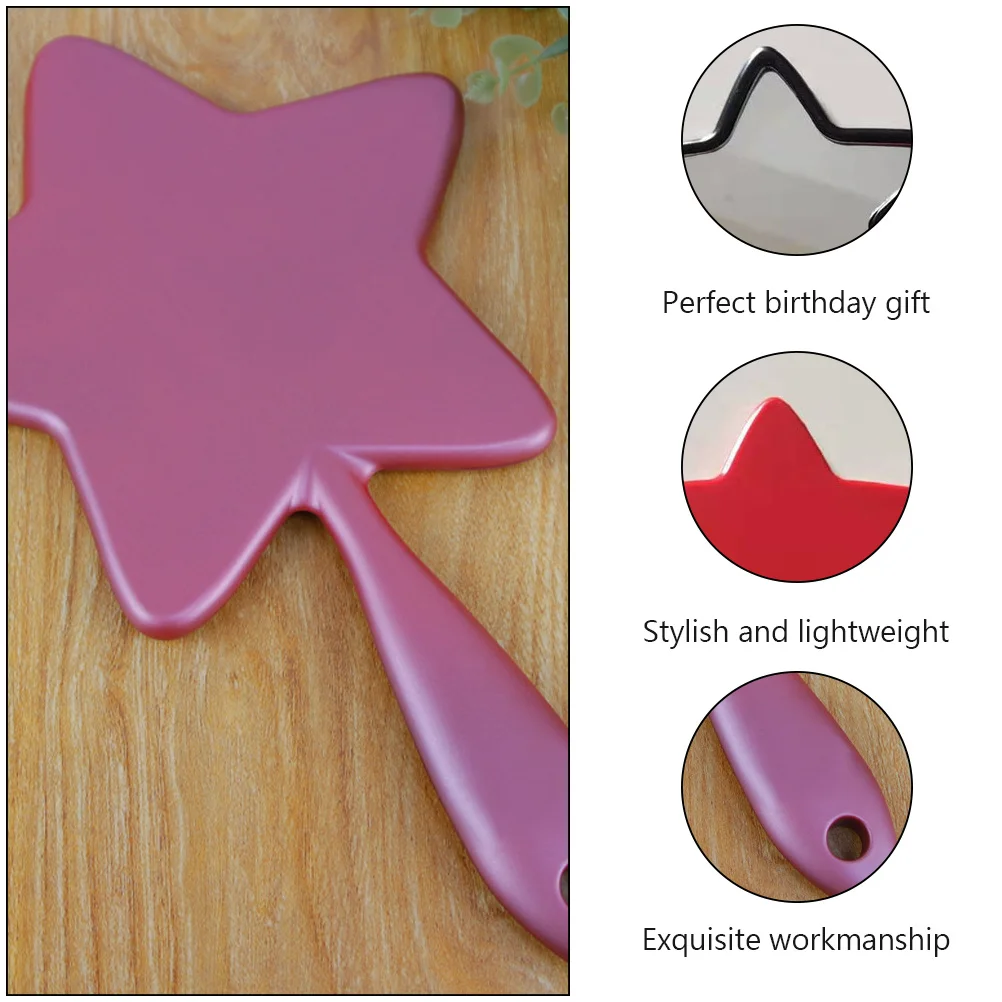 1Pcs Makeup Mirror Compact Portable Handhold Mirror for True Color Detail View Perfect Gift for Birthday Valentine Mother