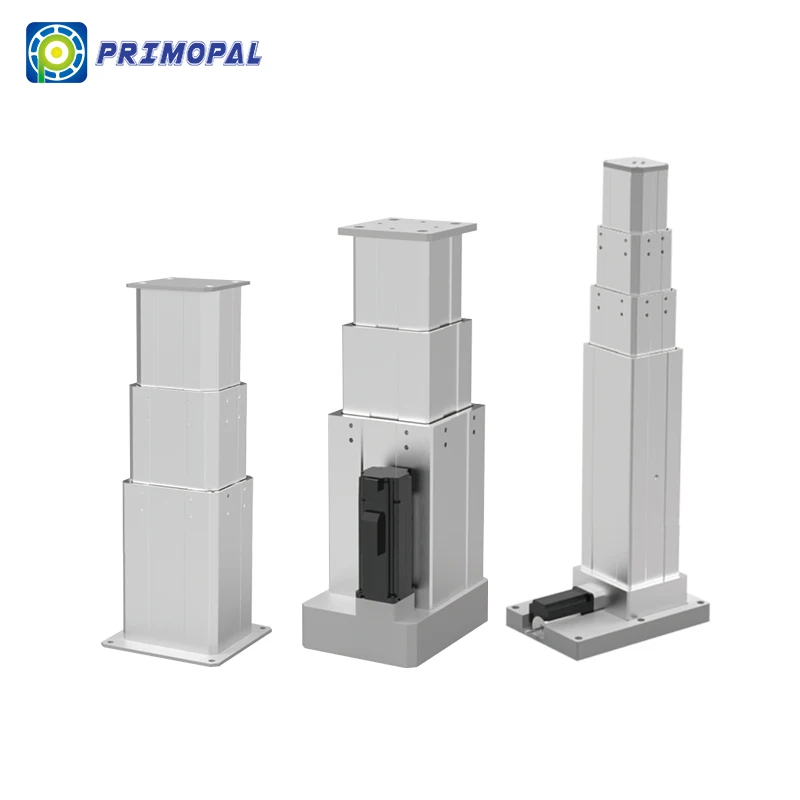 PrimoPal Hoog koppel 24v 144mm 2-traps aluminium telescopische elektrische lineaire actuator hefkolom