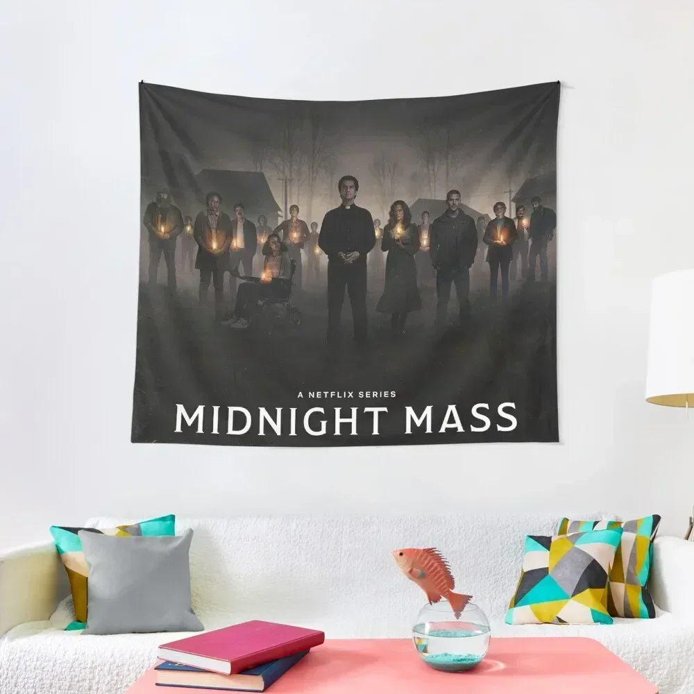 

Mass Midnight Mass Midnight Mass Midnight afraid Tapestry Wall Carpet Luxury Living Room Decoration Tapestry