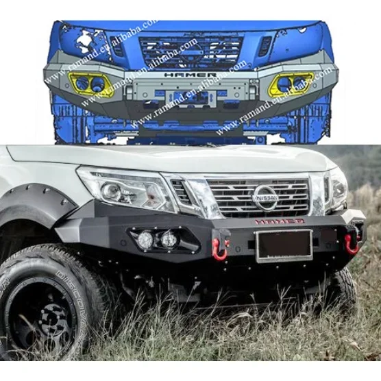 

HM Navara NP300 Стальной передний бампер для Nissan Navara NP300 2015-2020, стальной бампер, автомобильные бамперы, автоматическая система кузова