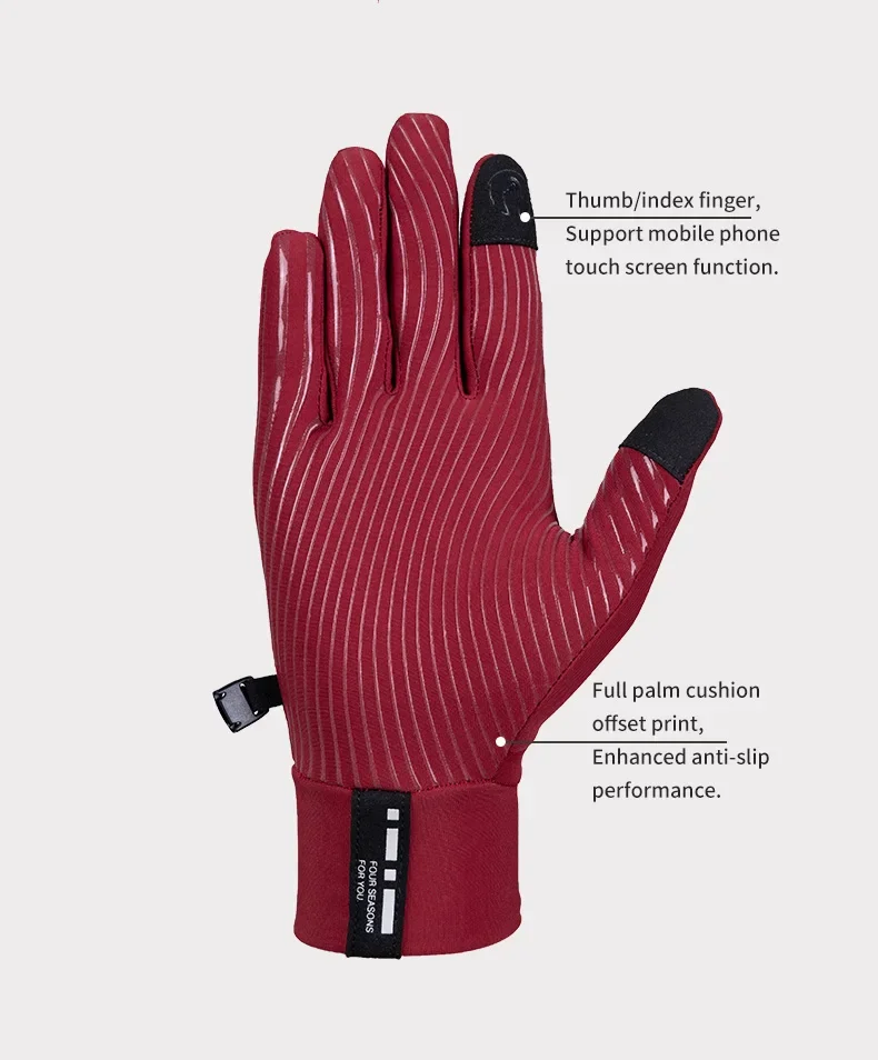 LAMEDA Winter-Fahrradhandschuhe 5-15 ℃ Touchscreen Reiten Thermal Road Mountainbike Vollfingerhandschuhe Fahrradzubehör für Herren – Detail 4