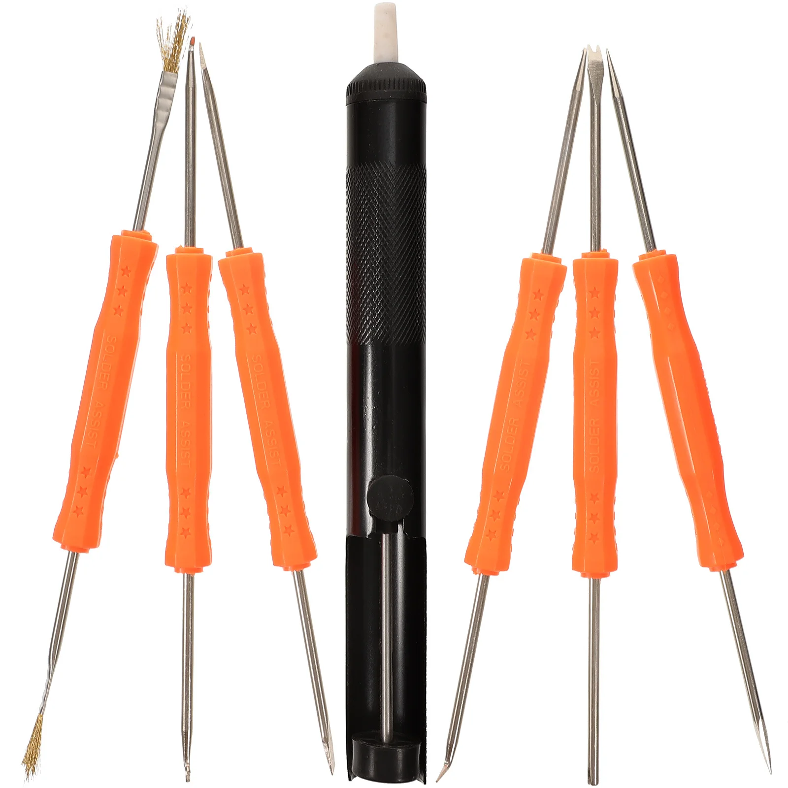 6 قطعة أداة مساعدة لحام على الوجهين مجموعة مساعدة لحام اليد اليمنى اليسرى تصميم ديسولديرينغ الفتيل لحام مصاصة الالكترونيات #1