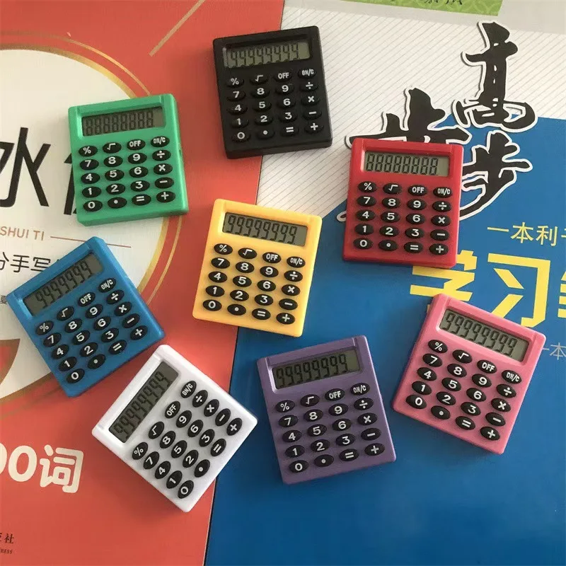 

School Office Calculator Cartoon Pocket Mini Calculator Handheld Pocket Type Coin Batteries Calculator Carry Extras Calculadoras