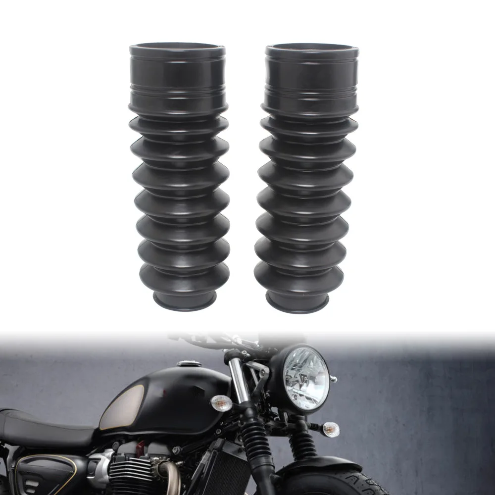 2Pcs Motorcycle Accessories Front Fork Shock Absorber Dust Cover Rubber Gaiters Gators For Triumph Climber  T100 T120 T900