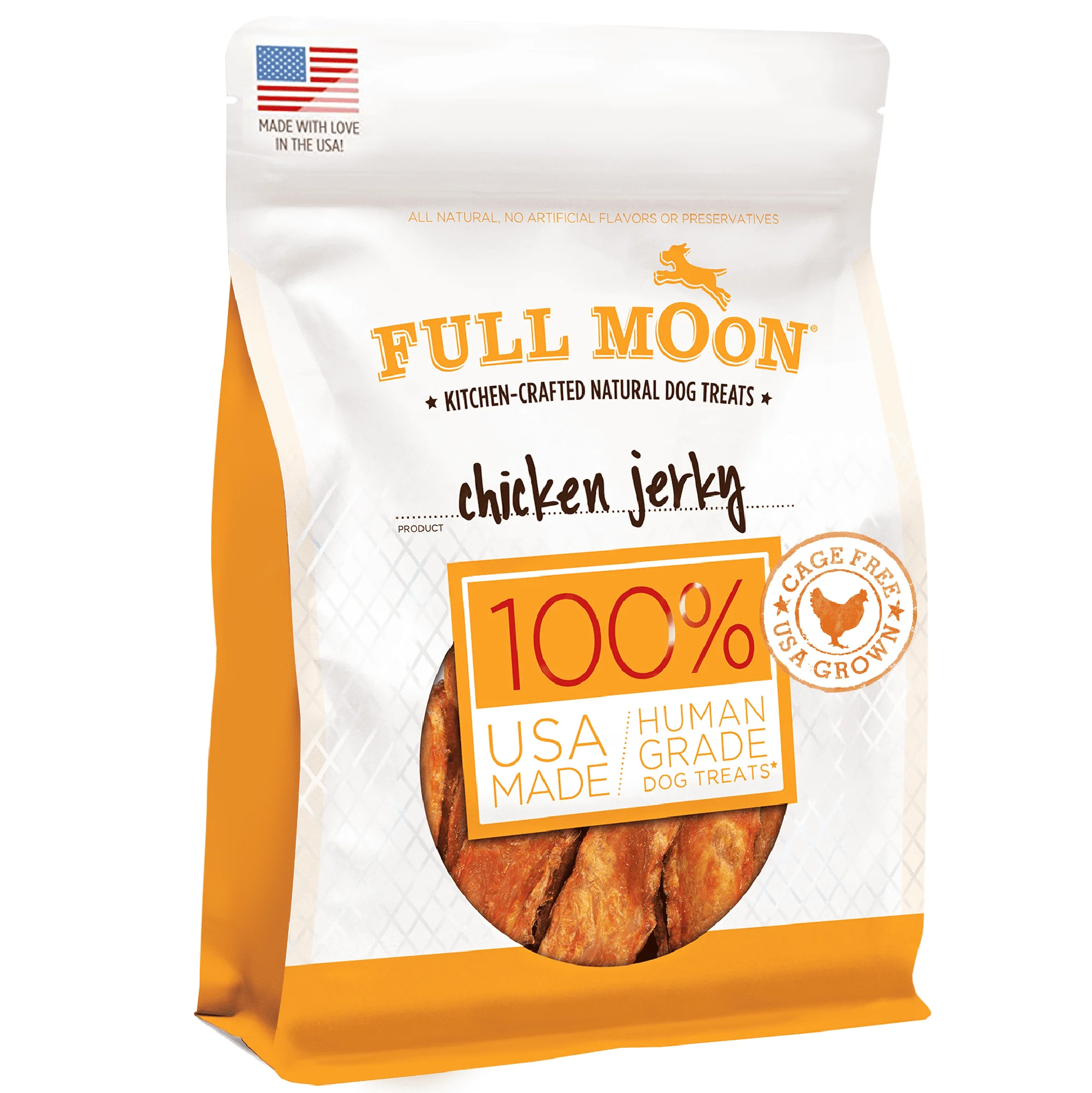 

FULL MOON® All Natural Human Grade Dog Treats, Chicken Jerky, 24 Ounce, Dry, Jerky Treats