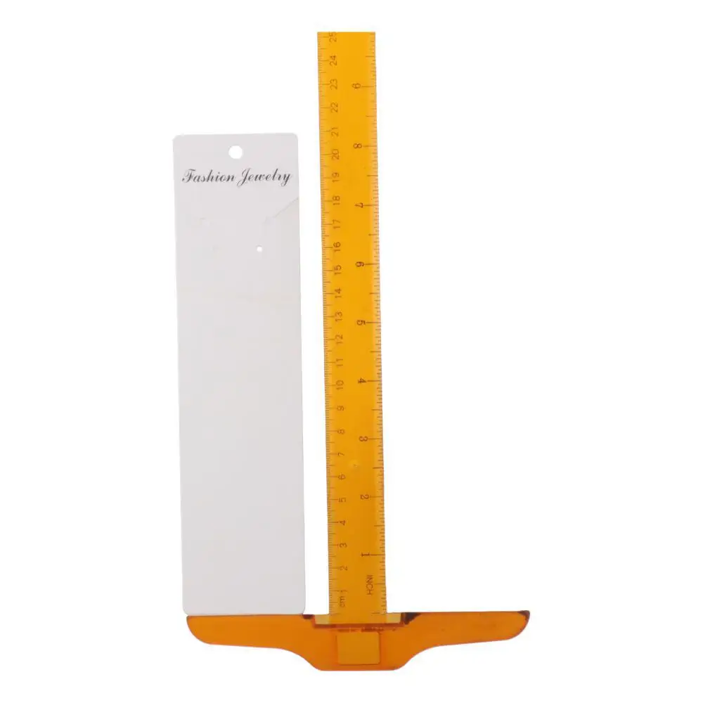 White Necklace Display Cards Handmade Earrings Paper Rectangular Earring Card Holders Hanging Tags Jewelries Packing