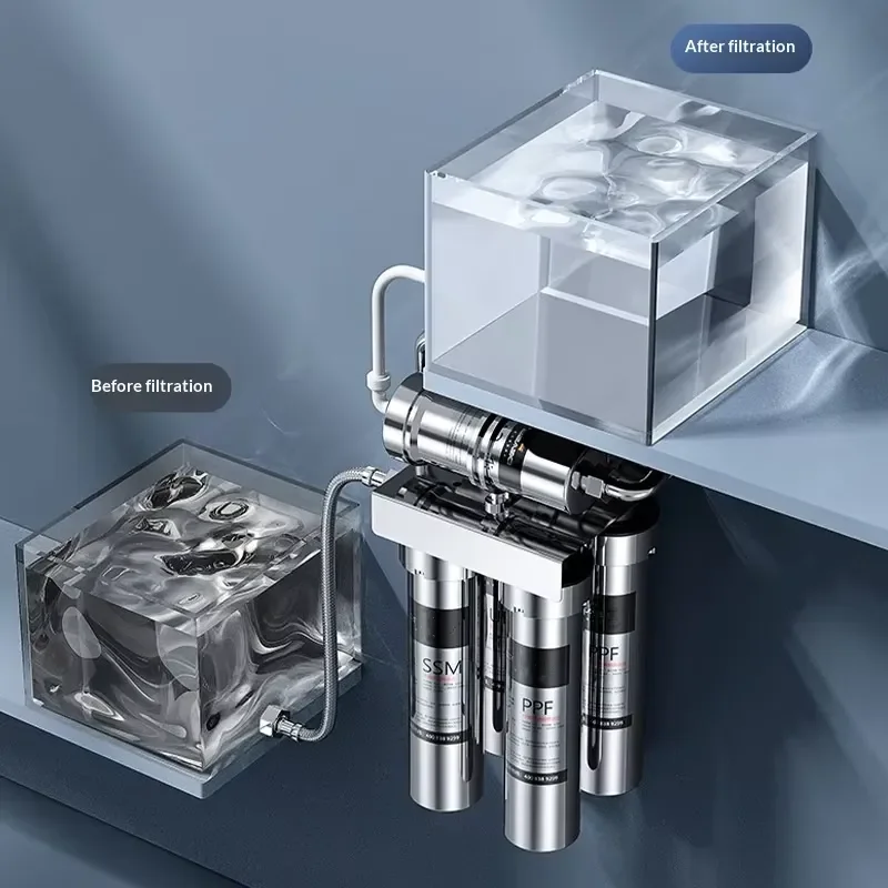 Stainless Steel Ultrafiltration Machine 6-Stage Filtration Kitchen Household Water Filter Pre-filter Removes Water Purifier