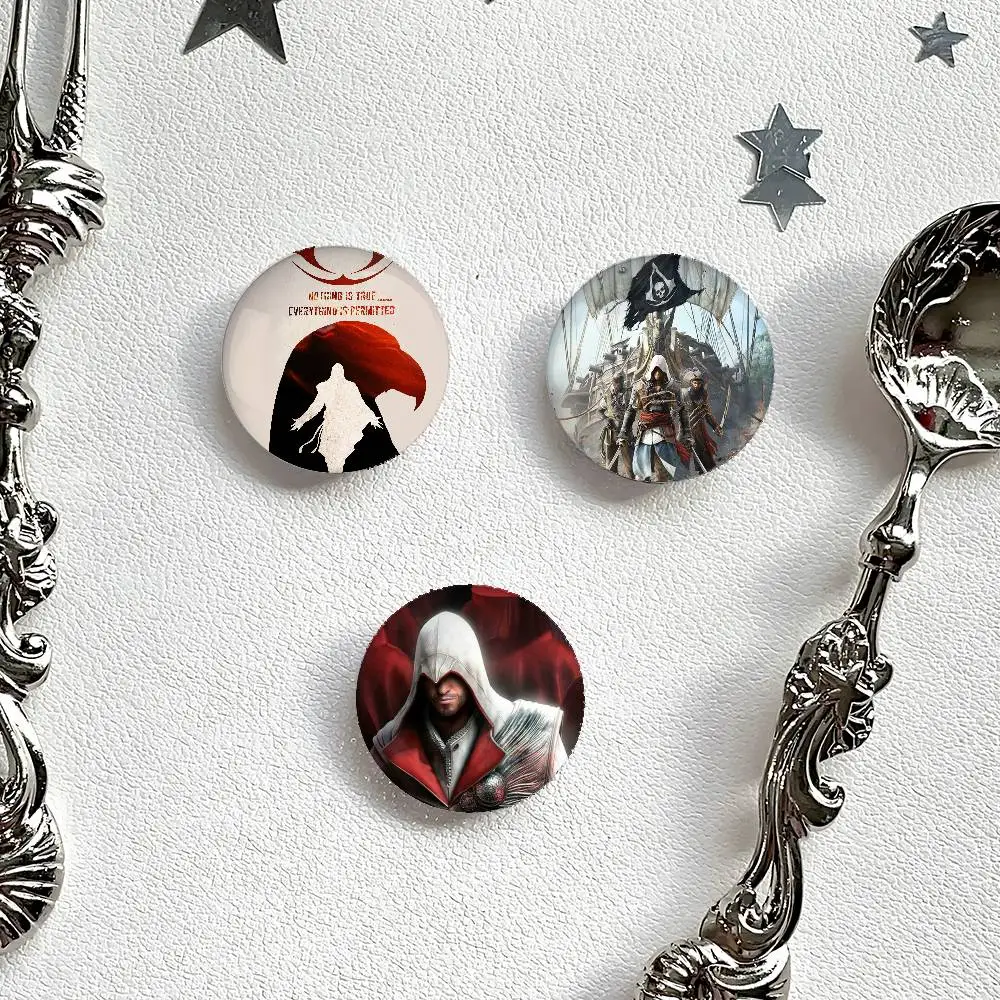 A-القتلة-الجديدة لعبة شارات صفيح لينة زر دبوس بروش شارة معدنية مخصصة مجوهرات اكسسوارات قبعة حقيبة التلبيب