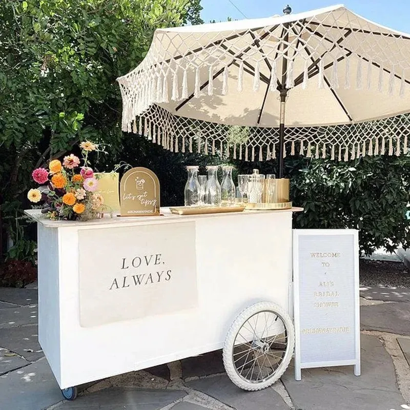 Custom Metal Commercial Candy Street Mobile Coffee Business on Wheels