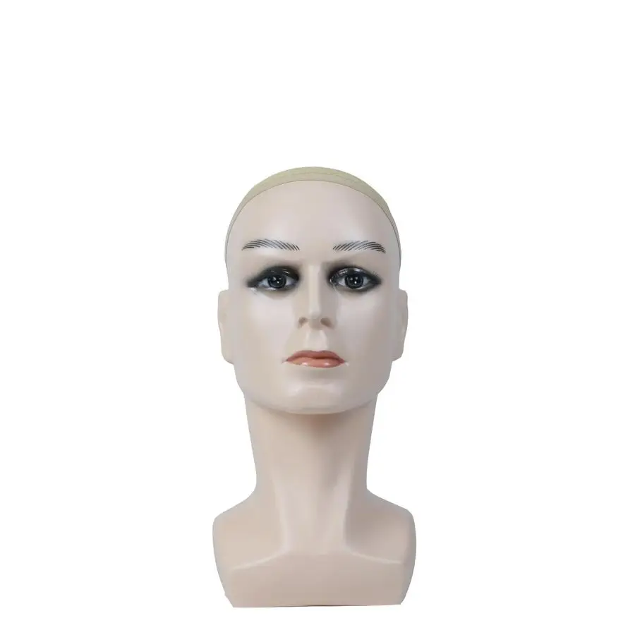 Mannequin Head for Wigs Hats Sunglasses Beige, 1PCS