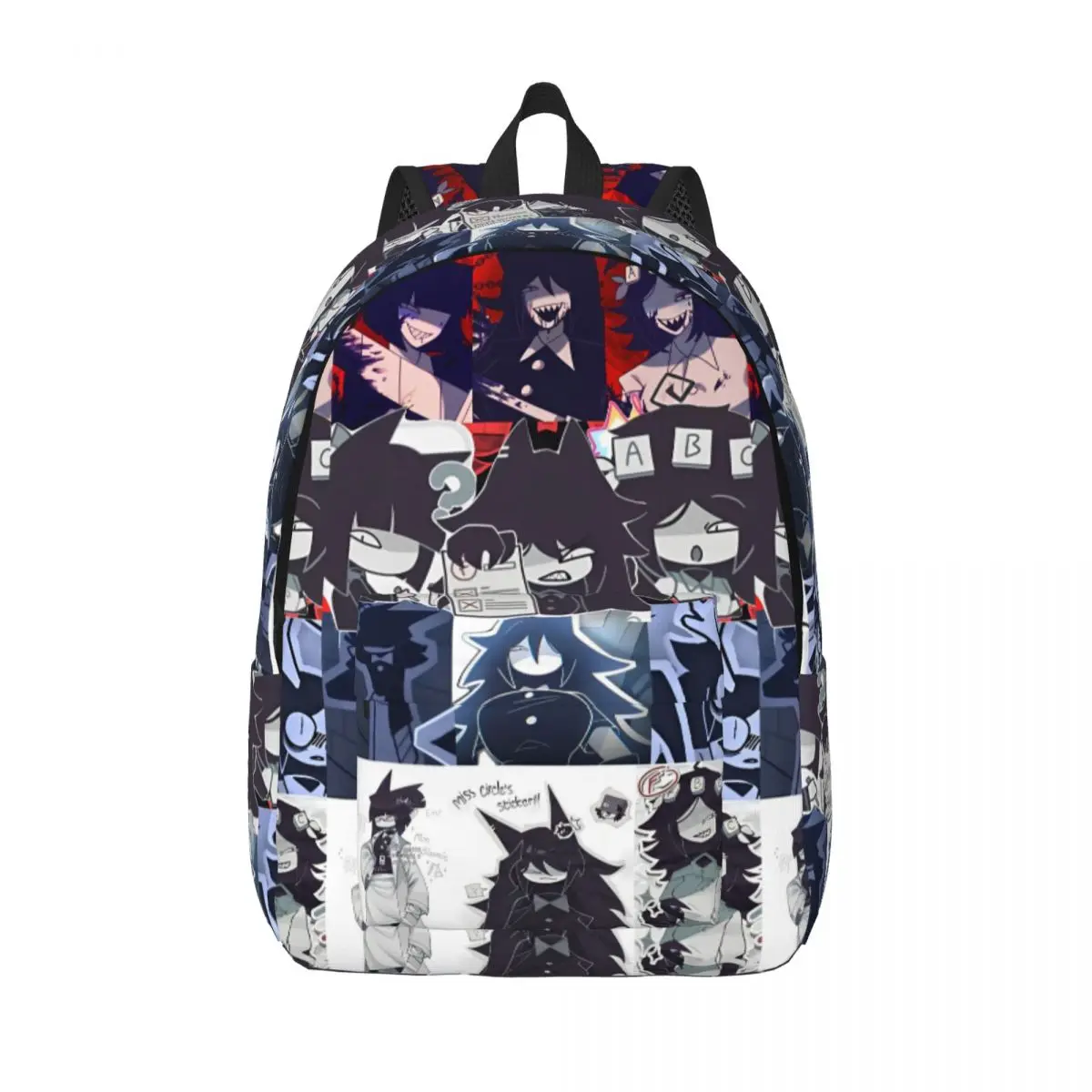 Fundamental Paper Education Miss Circle Cool Backpack Outdoor High School Cartoon Game Daypack Men Women Laptop Canvas Bags