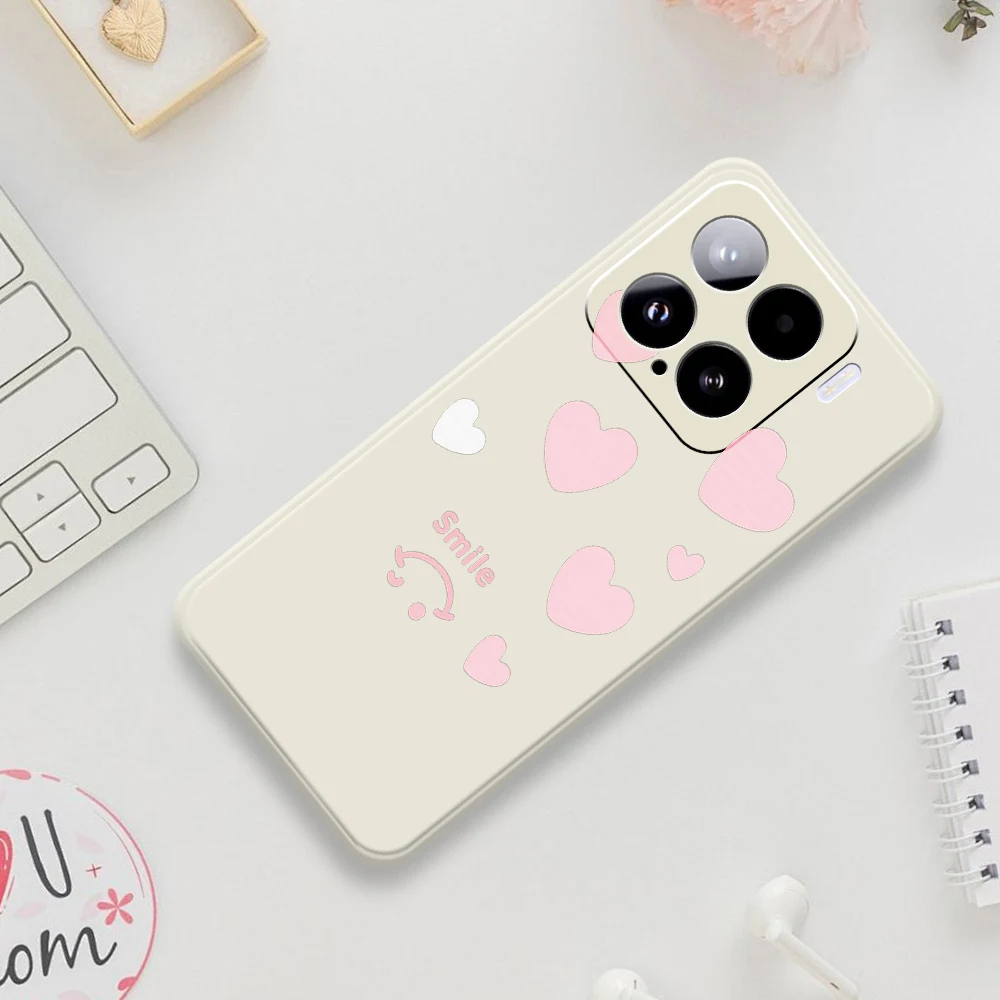 Liebe Herz Telefon Fall Für Xiaomi Mi 15 Ultra Mi 14T 13T 12T 11T Pro Abdeckung Für Xiaomi Mi 13T Pro Mi 11T Pro Silikon Weiche Fällen