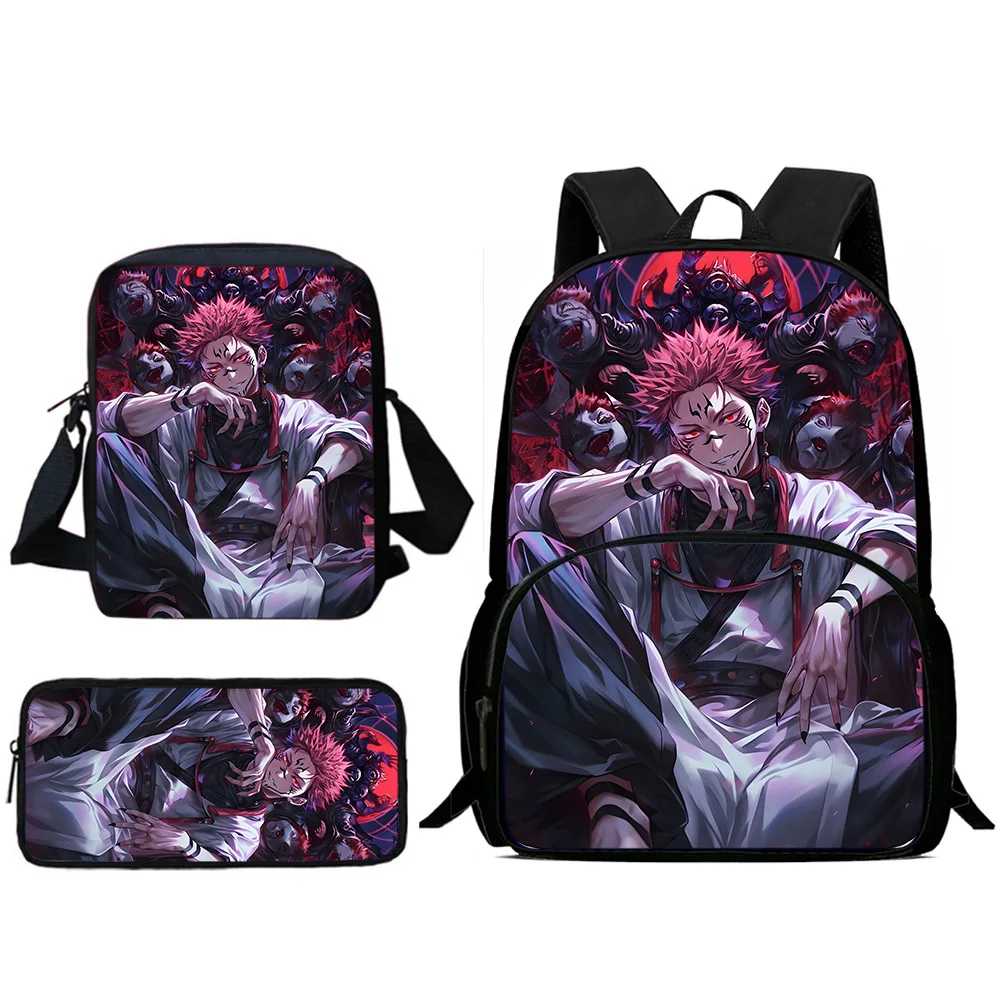 Child Backpacks Jujutsu Kaisen Gojo Satoru Shoulder Bag Pencil Case Pupil Large Capacity School Bags for Boys Girls Best Gift