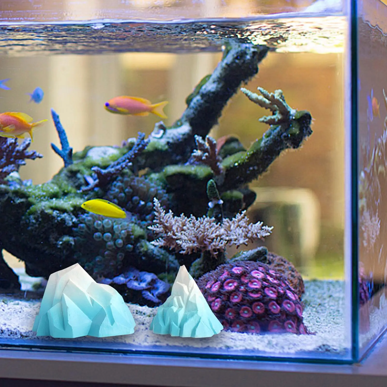 حوض السمك فيض الديكور محاكاة فيض تمثال نموذج ديكور المنزل تحت الماء فيض الحلي لحديقة المنزل داخلي