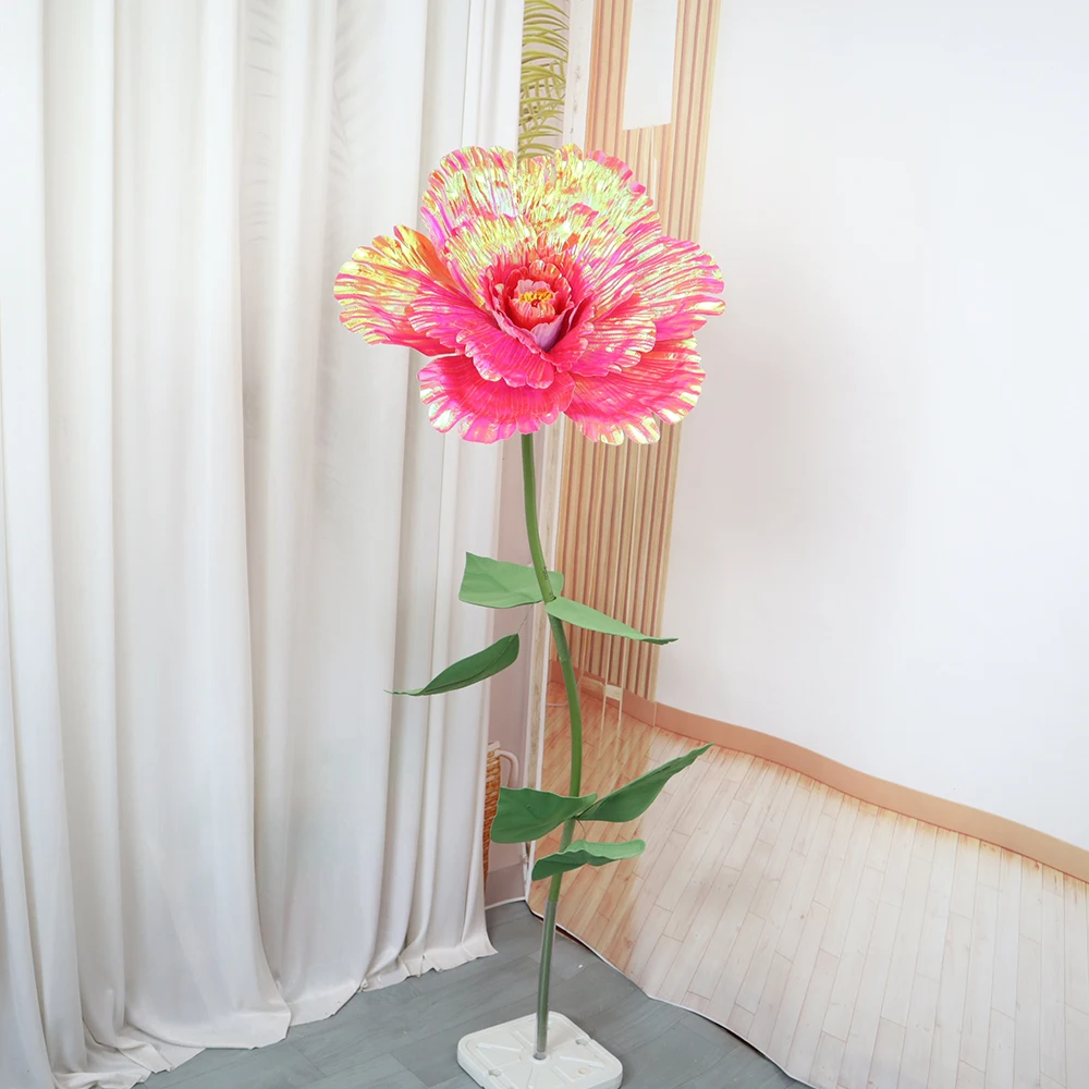 

Simulating Bright Cloth Peony Large Bouquet Grand Festival Performance Props Decor Wedding Supplies Artificial Flower Decoration