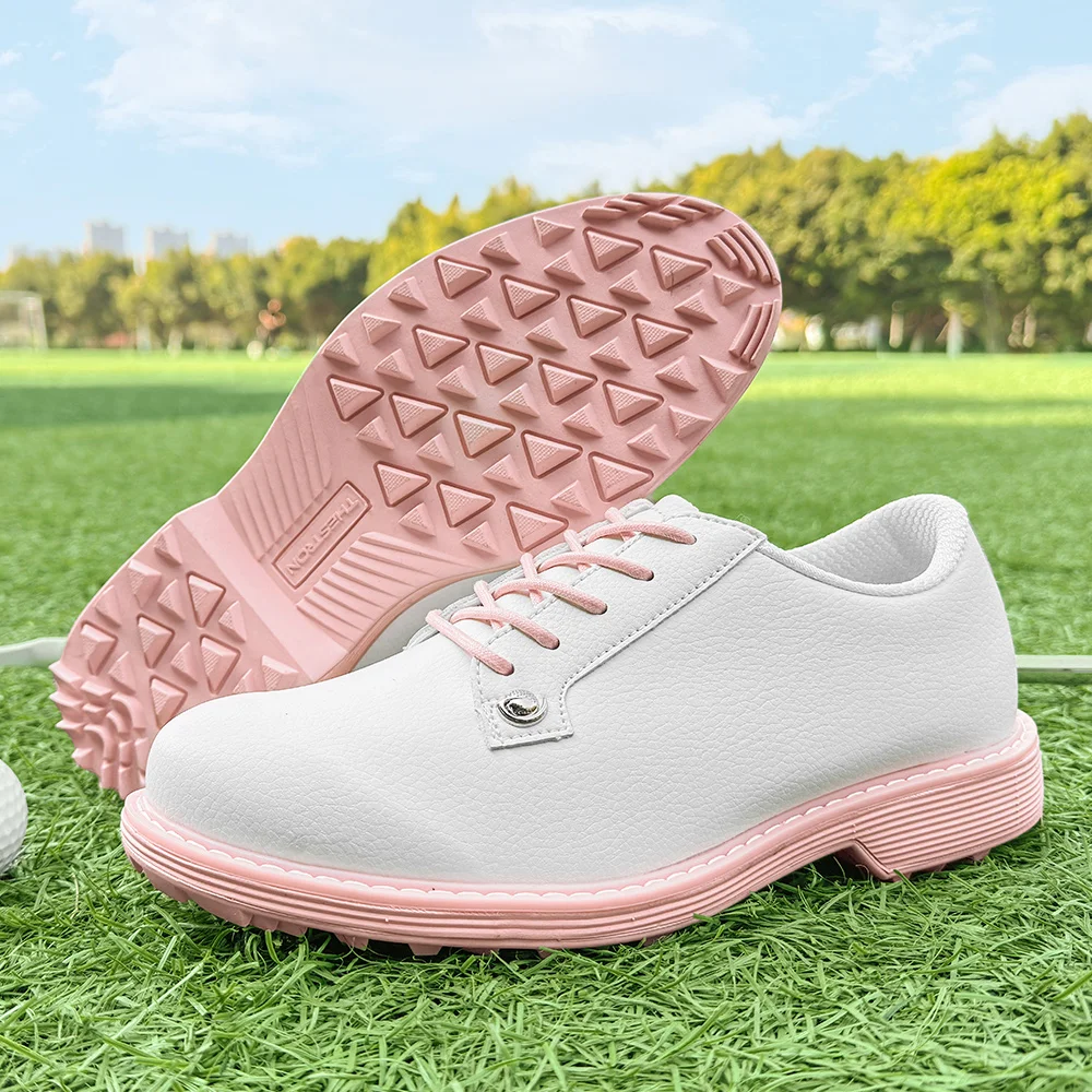 

Golf Shoes Woman Nail Waterproof Sneaker Non-slip, Lightweight Knobs, Comfortable, Cushioned, Spikeless Shoes 36-43