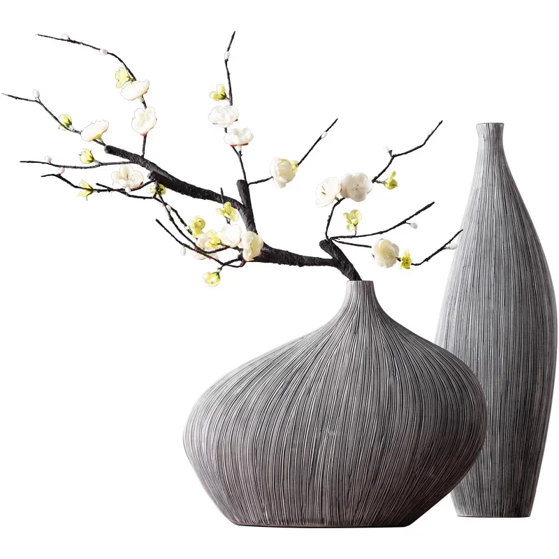 

Modern Decorative Flower Vase Ceramic Desk Garden Decoration Aesthetic Vases for Interior Macetas Decorative Centerpieces AA50VA