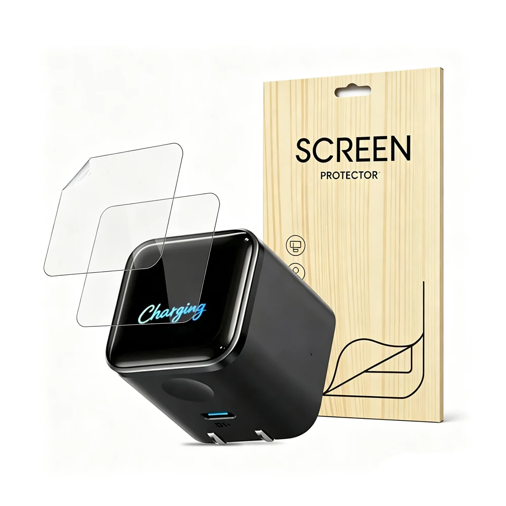 Screen Protector Protective Anti-Scrach Cover Shield Film for Anker Nano 45W Max(A121D) Charger Accessories (1-Pack, 2pcs Films)