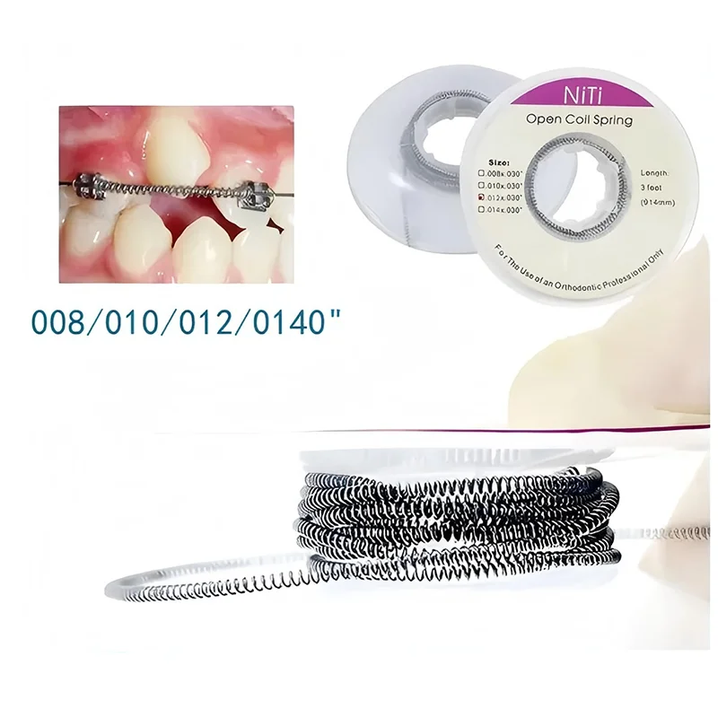 1Roll 3Feet/914mm Dental Orthodontic Niti Open Coil Spring 0.008/0.010/0.012/0.014 Ortodoncia Bracket Braces Archwires Products view 2