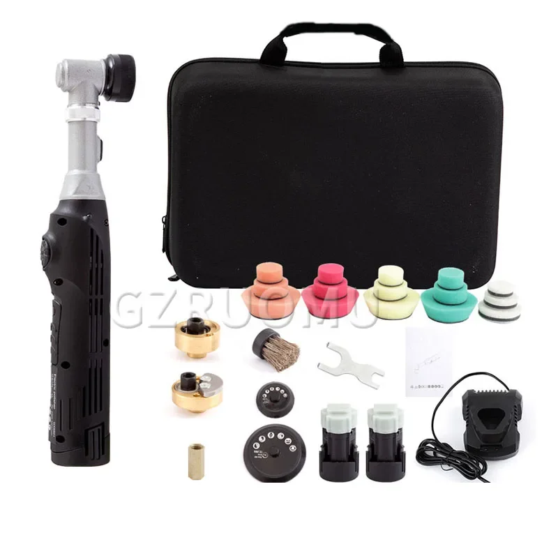 OYLP Cordless Mini Detailling Polishing Machine 12V Lithium Battery Car Body Polisher Handheld Electric Adjustable Polishing Too