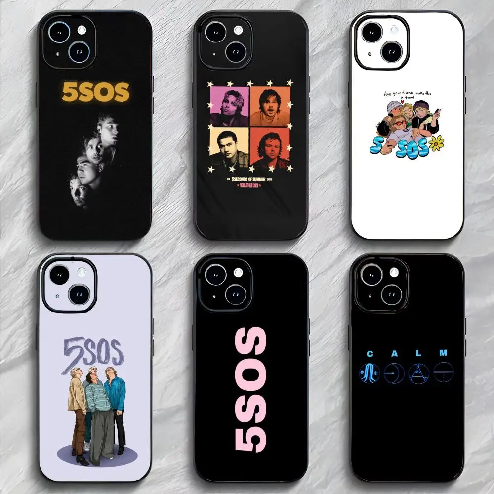 Funda para Teléfono Rock Band 5 S-Seconds Of S-Summer, Empaque Suave y Ligero para iPhone 17 16 15 14 13 Pro Max