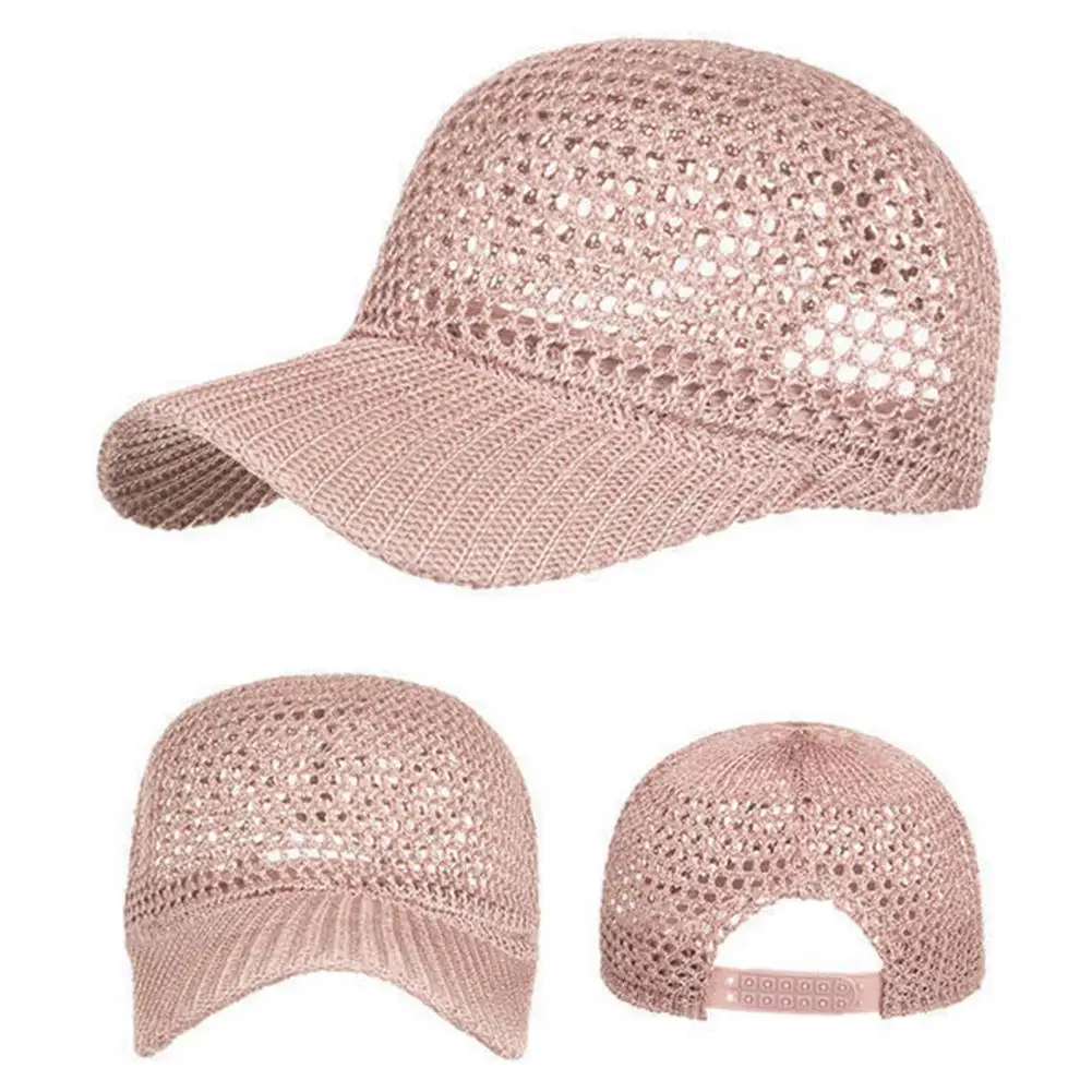 قبعة مغامرة خارجية، قبعة بيسبول شبكية سريعة الجفاف للرجال والنساء، قبعة سائق الشاحنة ذات حافة منحنية للرياضات الخارجية والجري والمشي