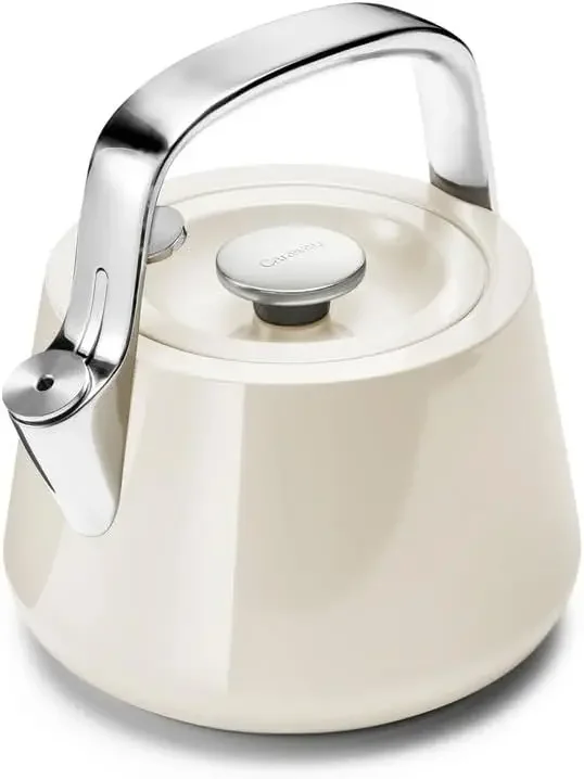 2 Quart Whistling Tea Kettle  Durable Stainless Steel Tea Pot - Fast Boiling, Stovetop Agnostic Non-Toxic, PTFE & PFOA Free