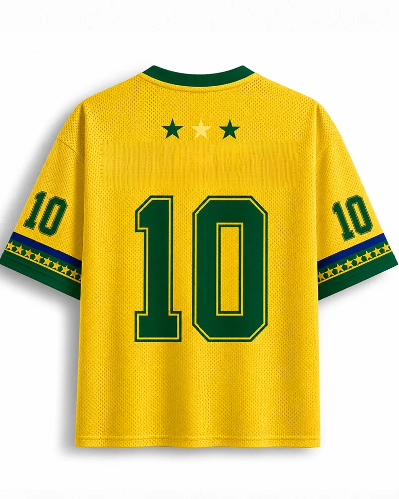 American Retro Brazilian Golden Age 3D Printed Men's and Women's Breathable Loose Mesh Support Short Sleeved Shirt