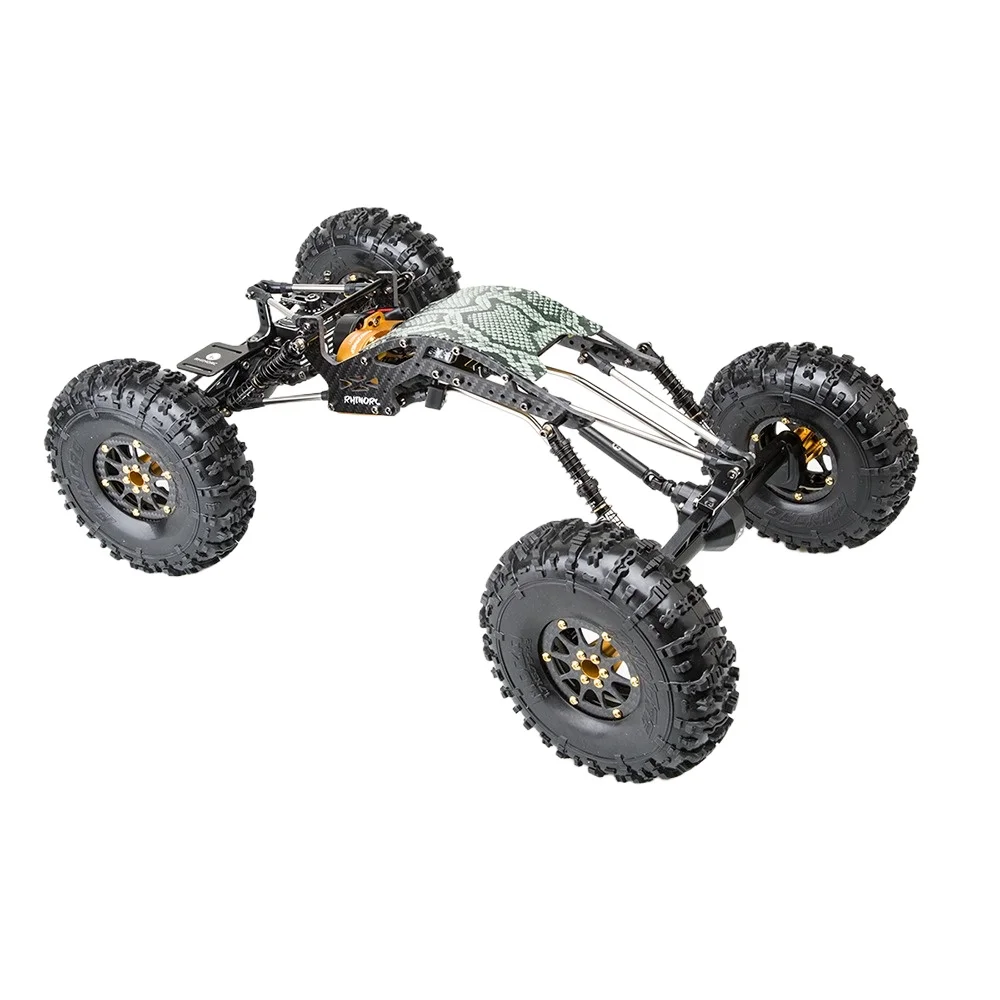 Rhino YUE ONE V2 RTR 1/10 RC Crawler Carbon Fiber Chassis Titanium Links 30% OverDrive 336g Counterweight Rock Climbing Car