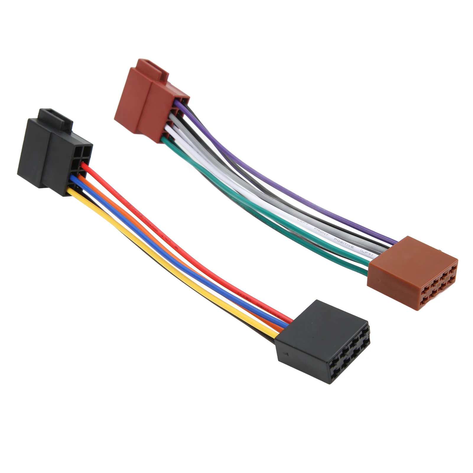 ISO Radio Wire Connector Wiring Harness Adapter Plug Male to Female 16 Pin ISO Female Radio Receiver Cable Car Parts