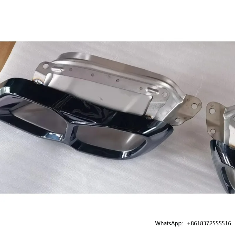 

X Rear Bumper Muffler Tips Exhaust Pipes For X5 G05 G06 G07 Stainless Steel Exhaust Tips Mufflers Carbon Fiber Tail Throat