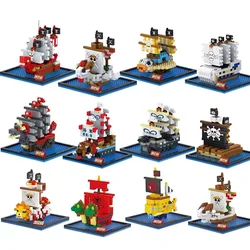 One Pirate Ship Piece Series Luffy Thousand Sunn  Building Blocks Bricks Anime Figure Education Game Toys Kids Birthday Gifts