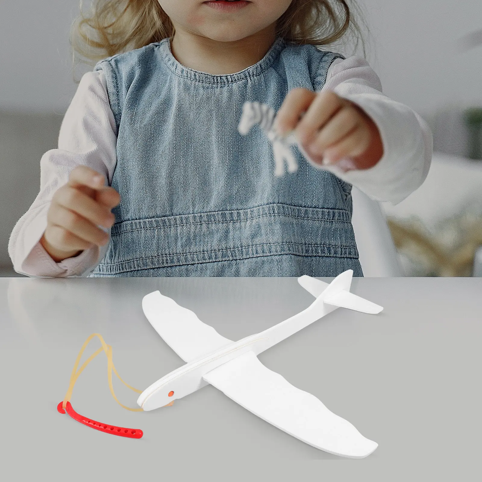 Children Hand Throw Airplane DIY Foam Glider Outdoor Paint Your Own Flying Glider Plane for Backyard Park Activities